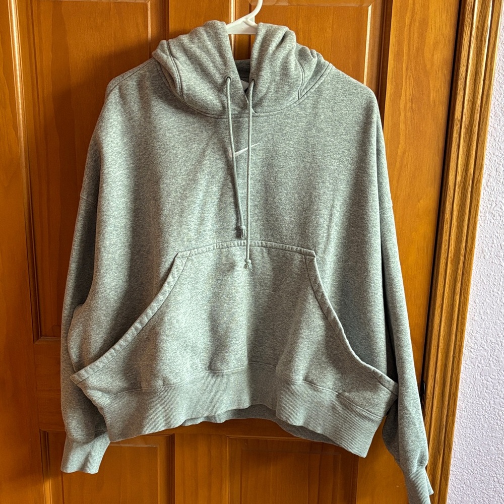 Gray Nike hoodie